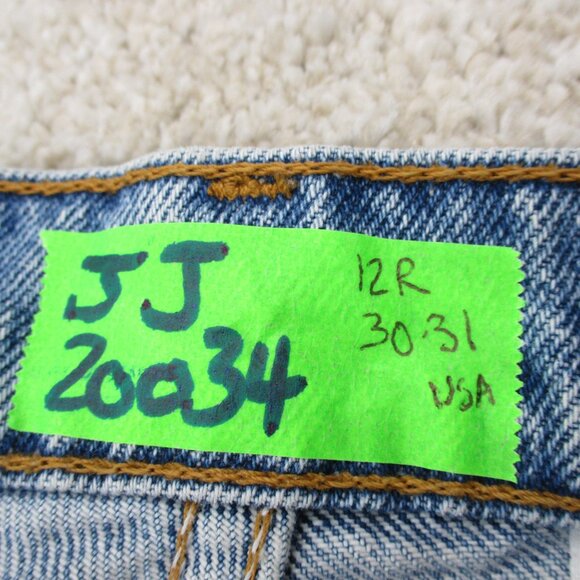 VINTAGE Levis 560 Loose Fit Straight Leg Womens 12R Blue Denim 30x31 USA 90s - Picture 10 of 14